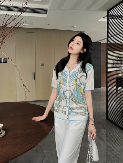 H 25ss knit cardigan
