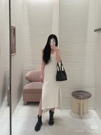 D 25ss knit slip dress