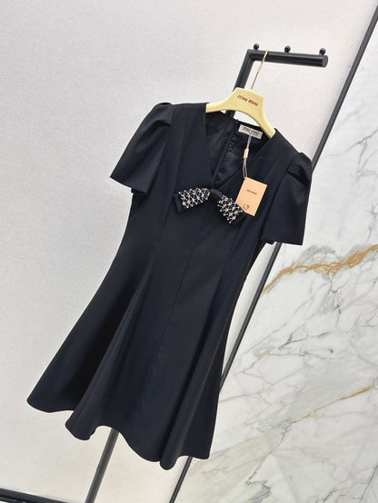 M 25ss rhinestone dress