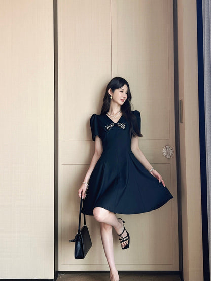M 25ss rhinestone dress