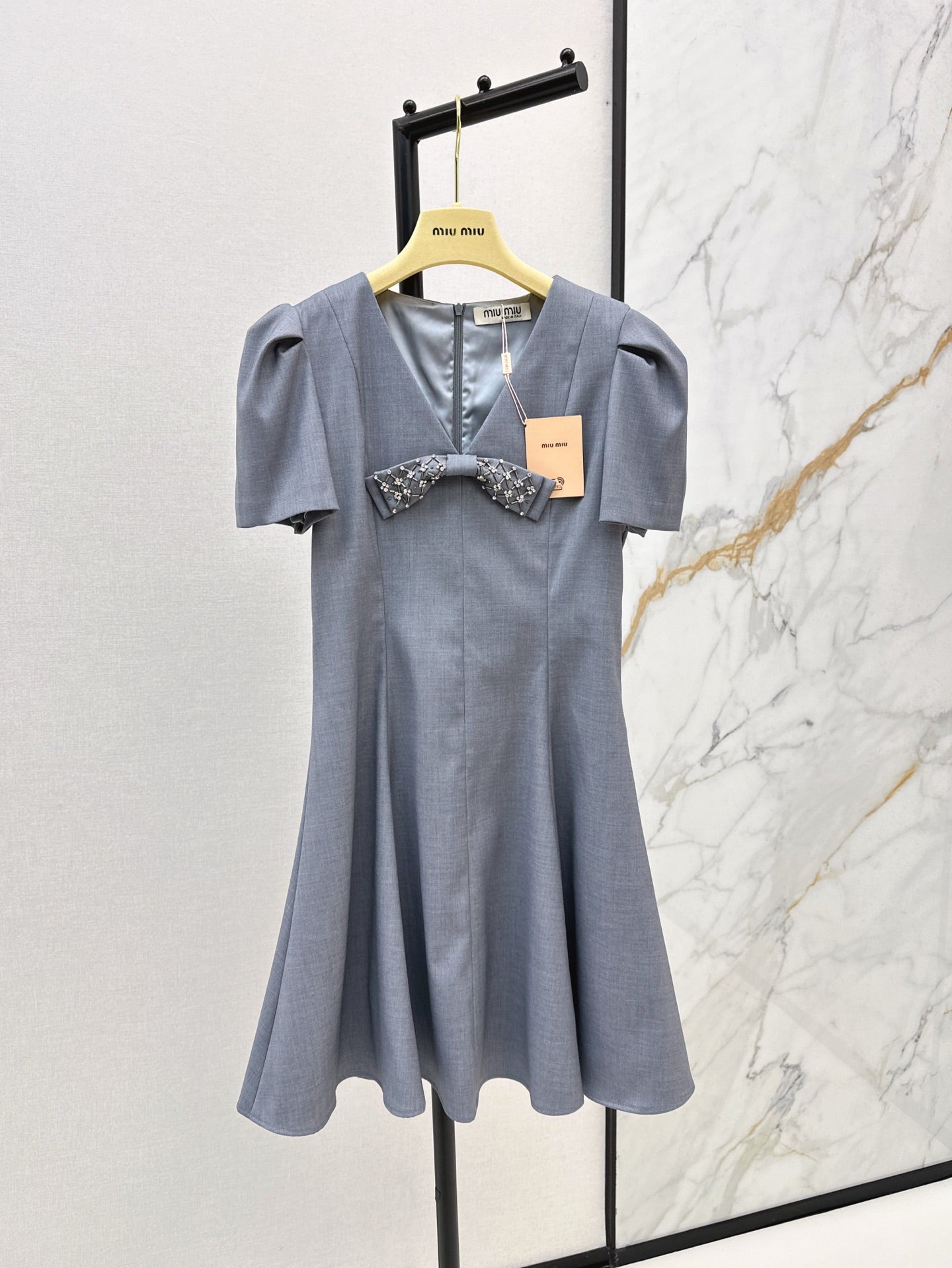 M 25ss rhinestone dress