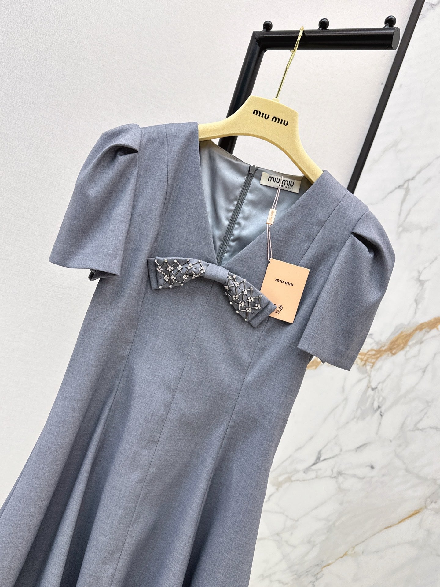 M 25ss rhinestone dress