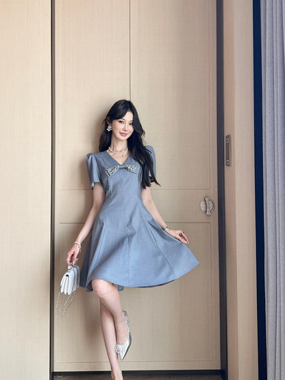 M 25ss rhinestone dress