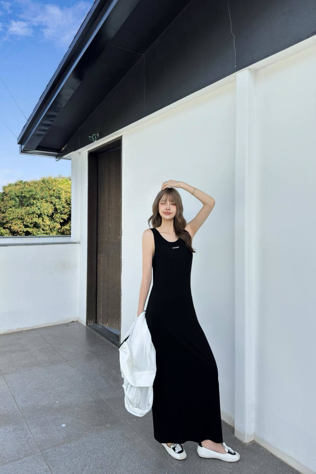 Mi 25ss embroidered dress