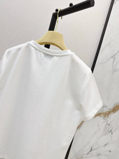 Mi 25ss rhinestone t-shirt