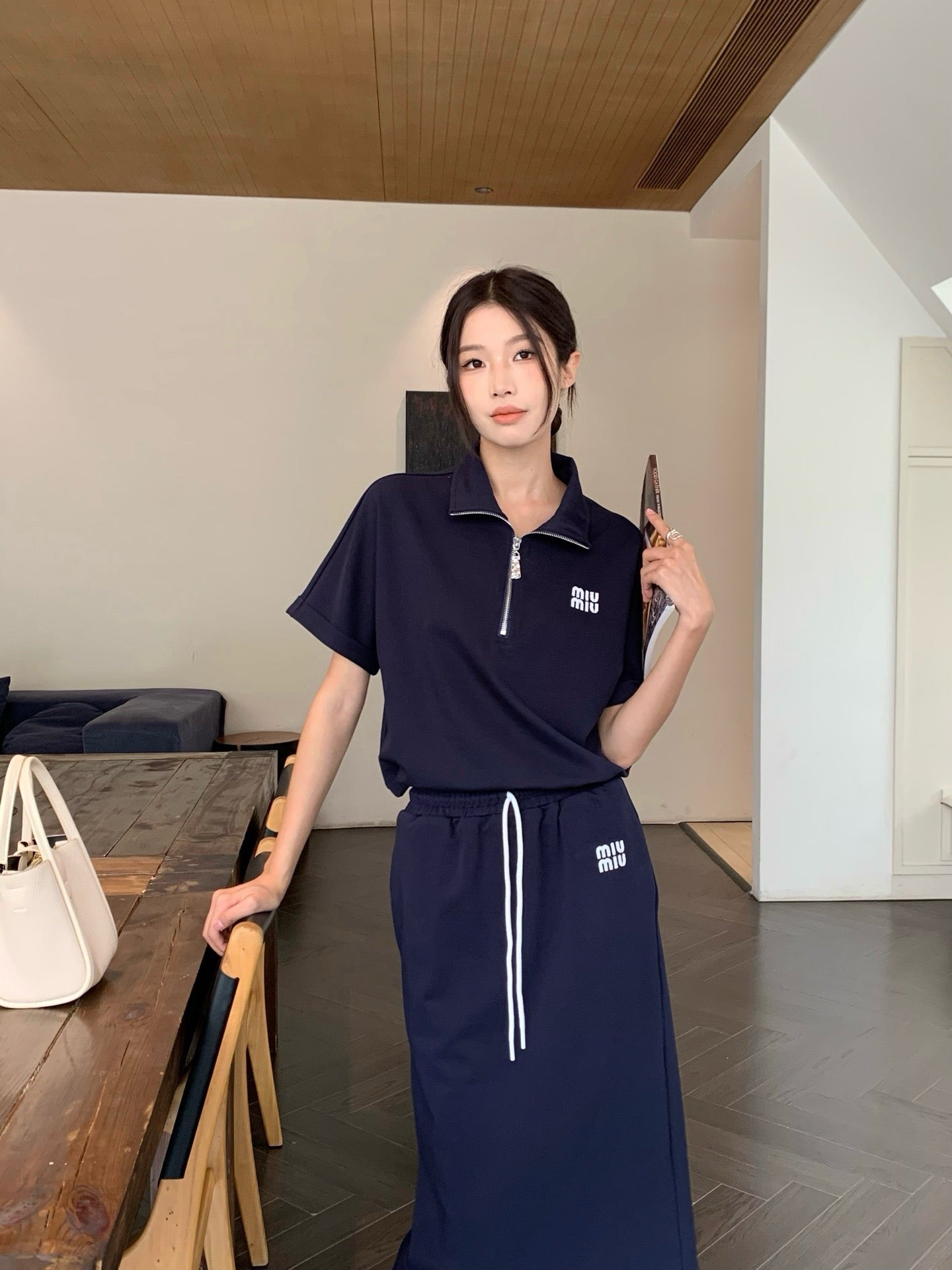 Mi 25ss skirt set