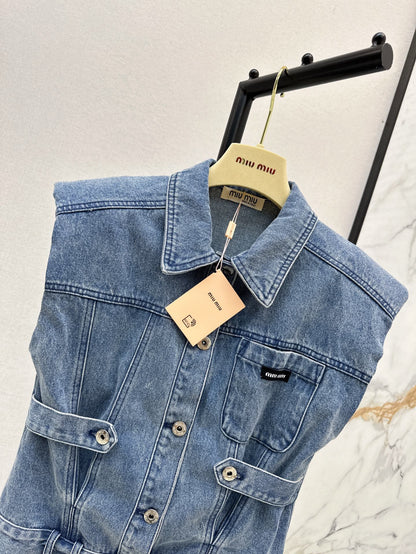 M 25ss denim vest