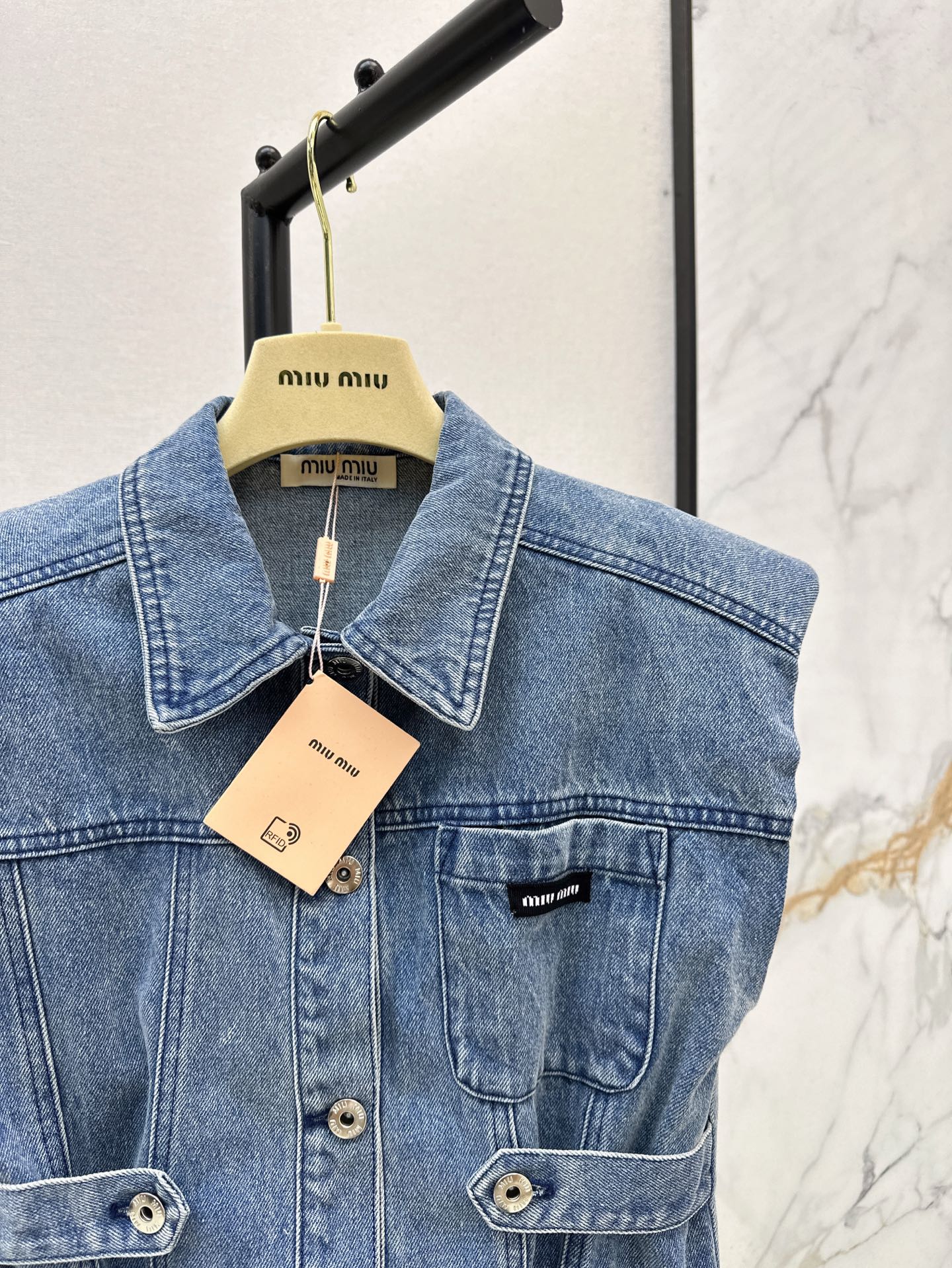 M 25ss denim vest