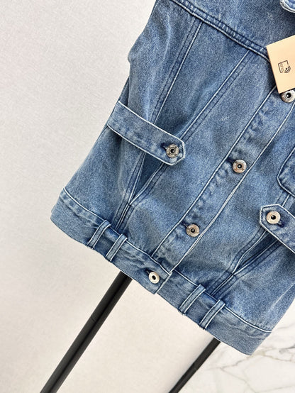 M 25ss denim vest