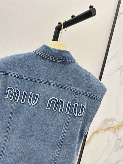 M 25ss denim vest