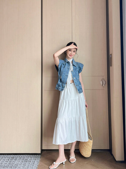 M 25ss denim vest