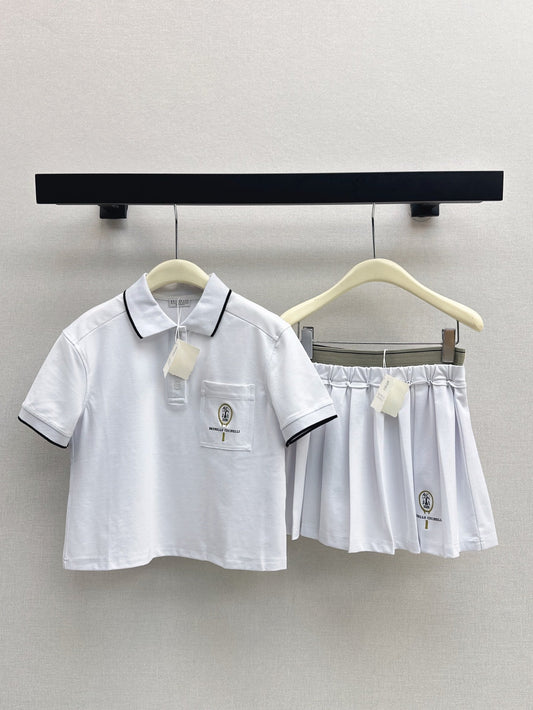 bru 25ss polo skirt set