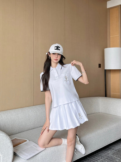 bru 25ss polo skirt set
