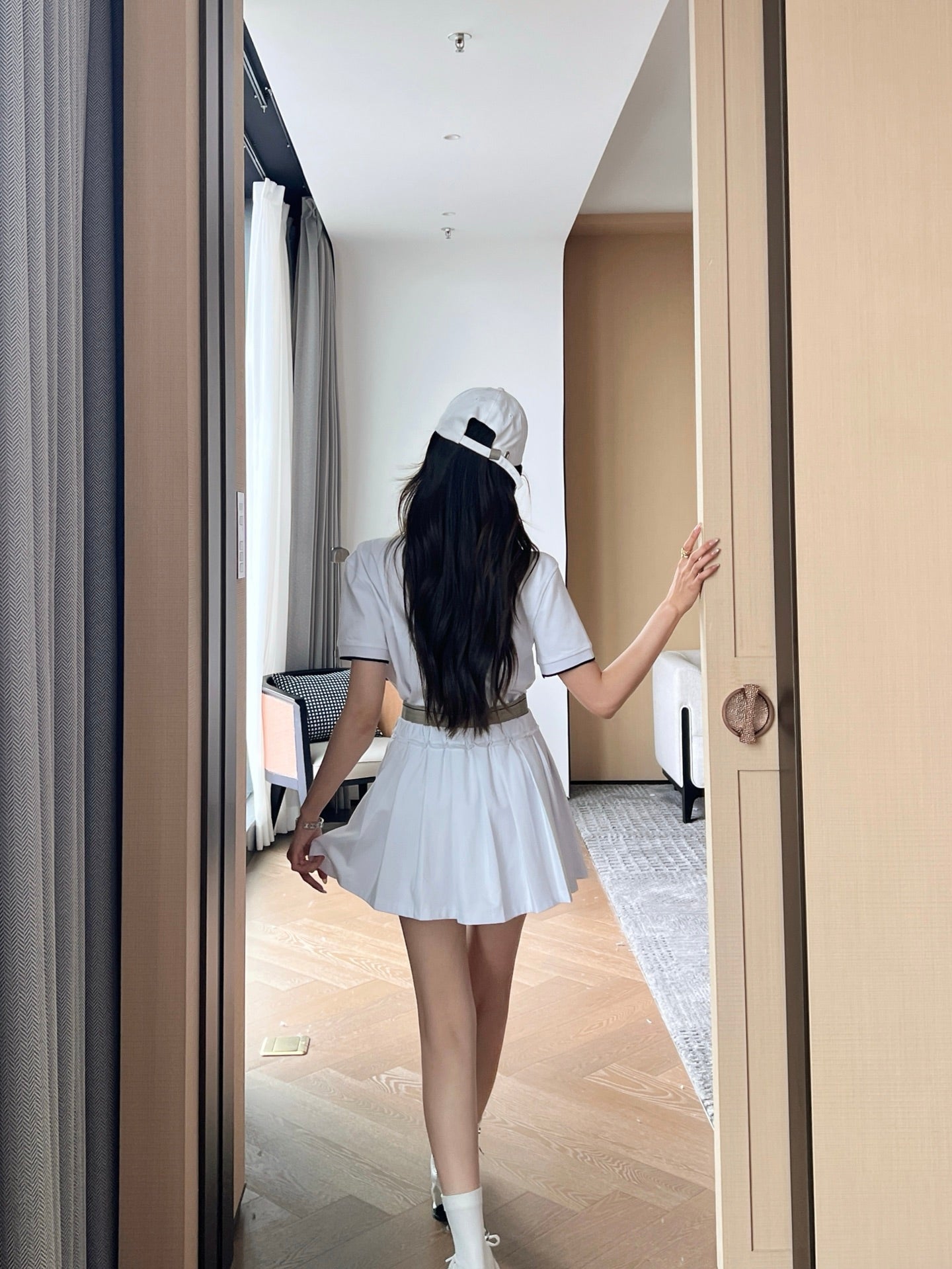 bru 25ss polo skirt set