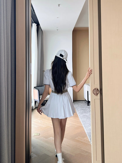 bru 25ss polo skirt set