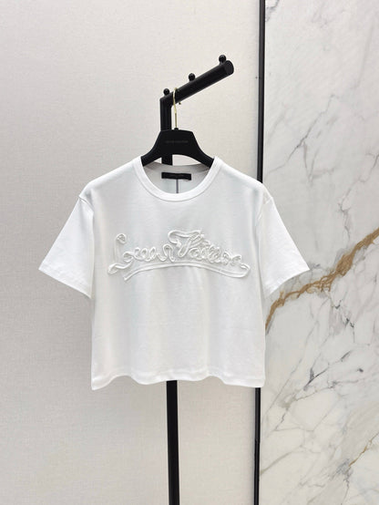 L 25ss embossed t-shirt
