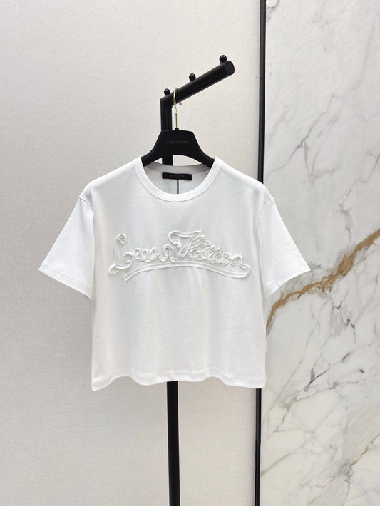 L 25ss embossed t-shirt