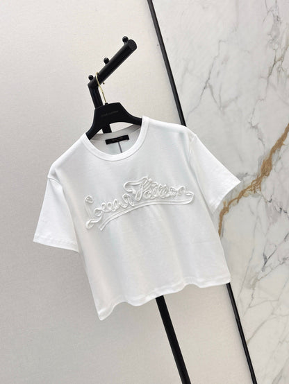 L 25ss embossed t-shirt
