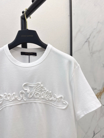 L 25ss embossed t-shirt
