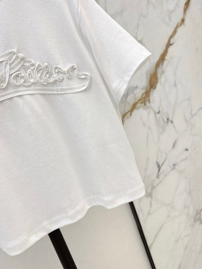 L 25ss embossed t-shirt