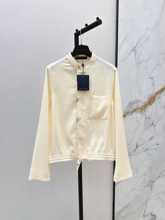 L 25ss drawstring shirt