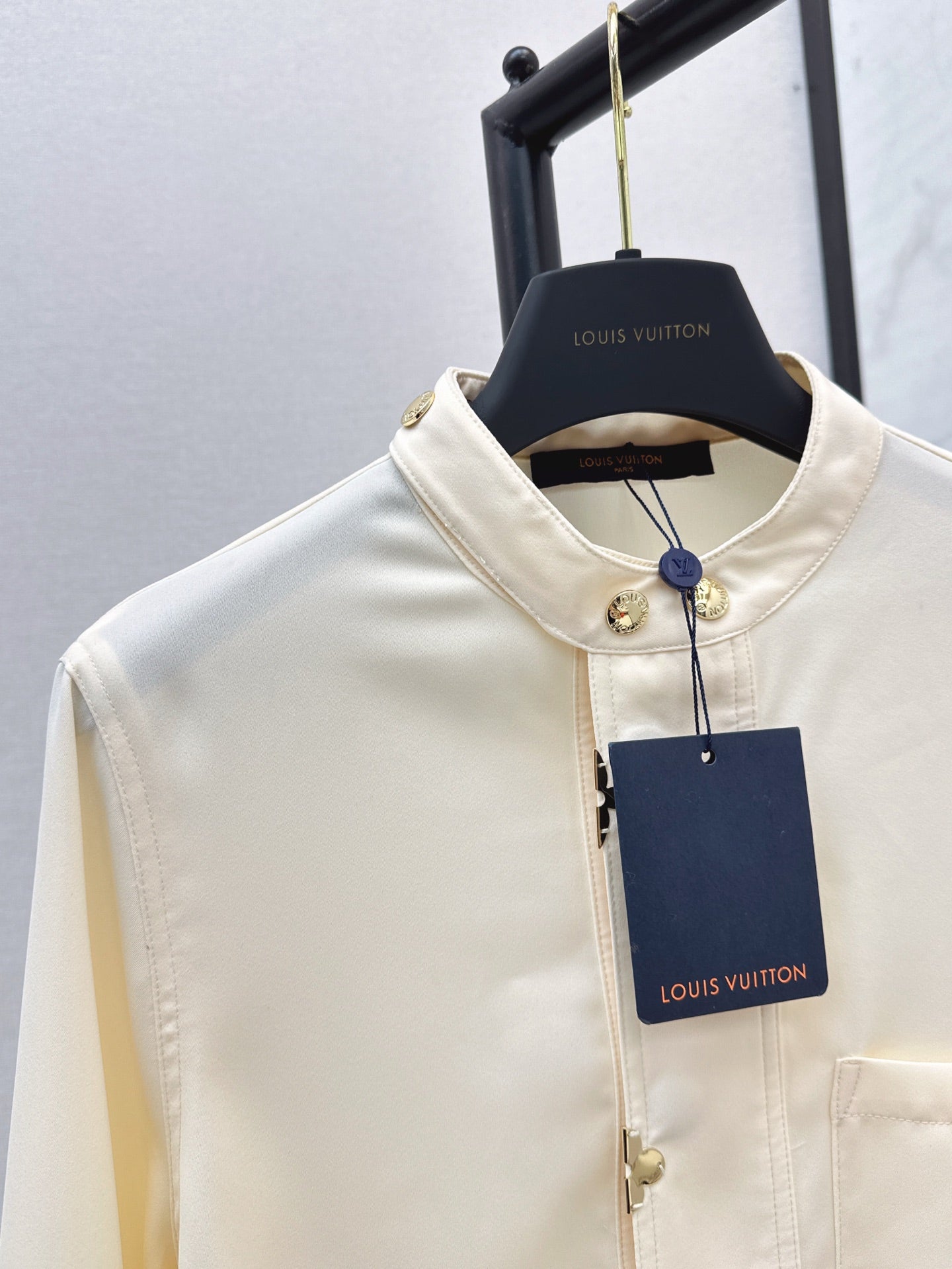 L 25ss drawstring shirt