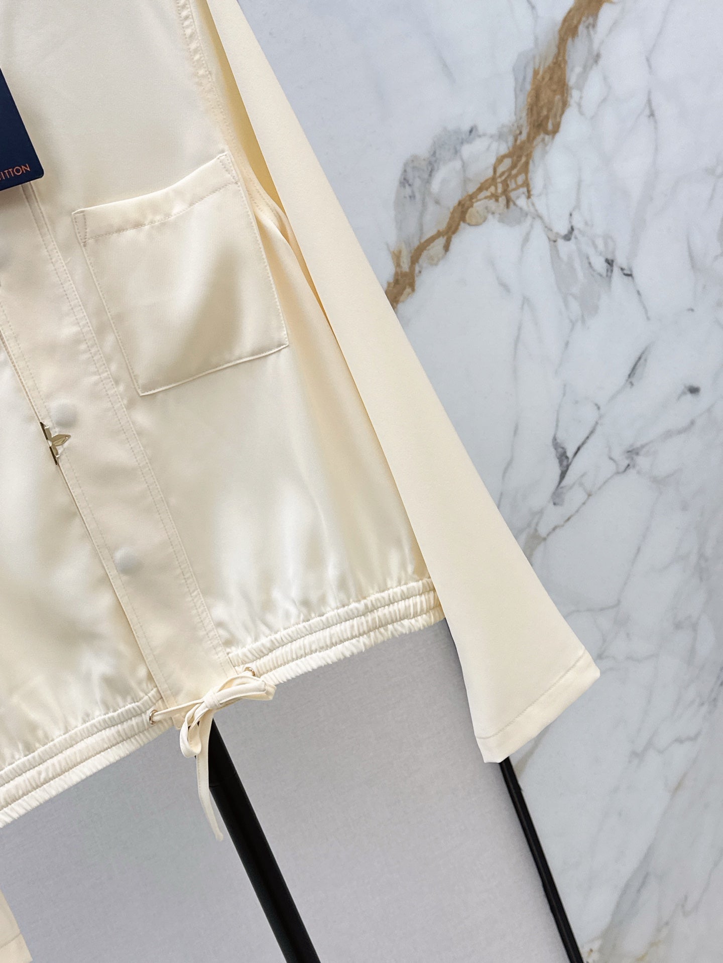 L 25ss drawstring shirt