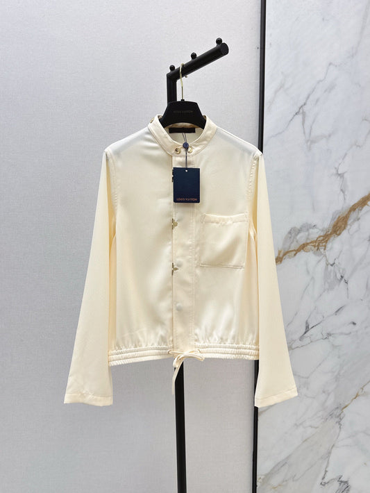 L 25ss drawstring shirt