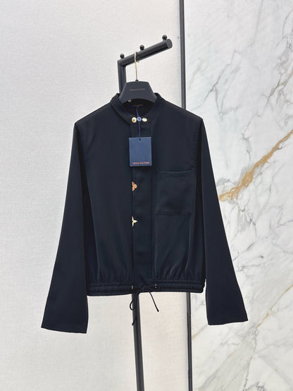 L 25ss drawstring shirt