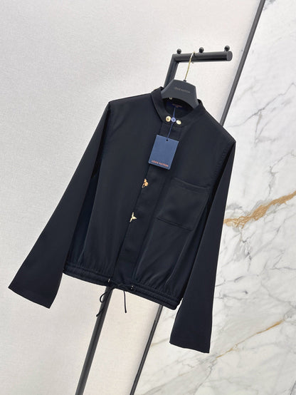 L 25ss drawstring shirt