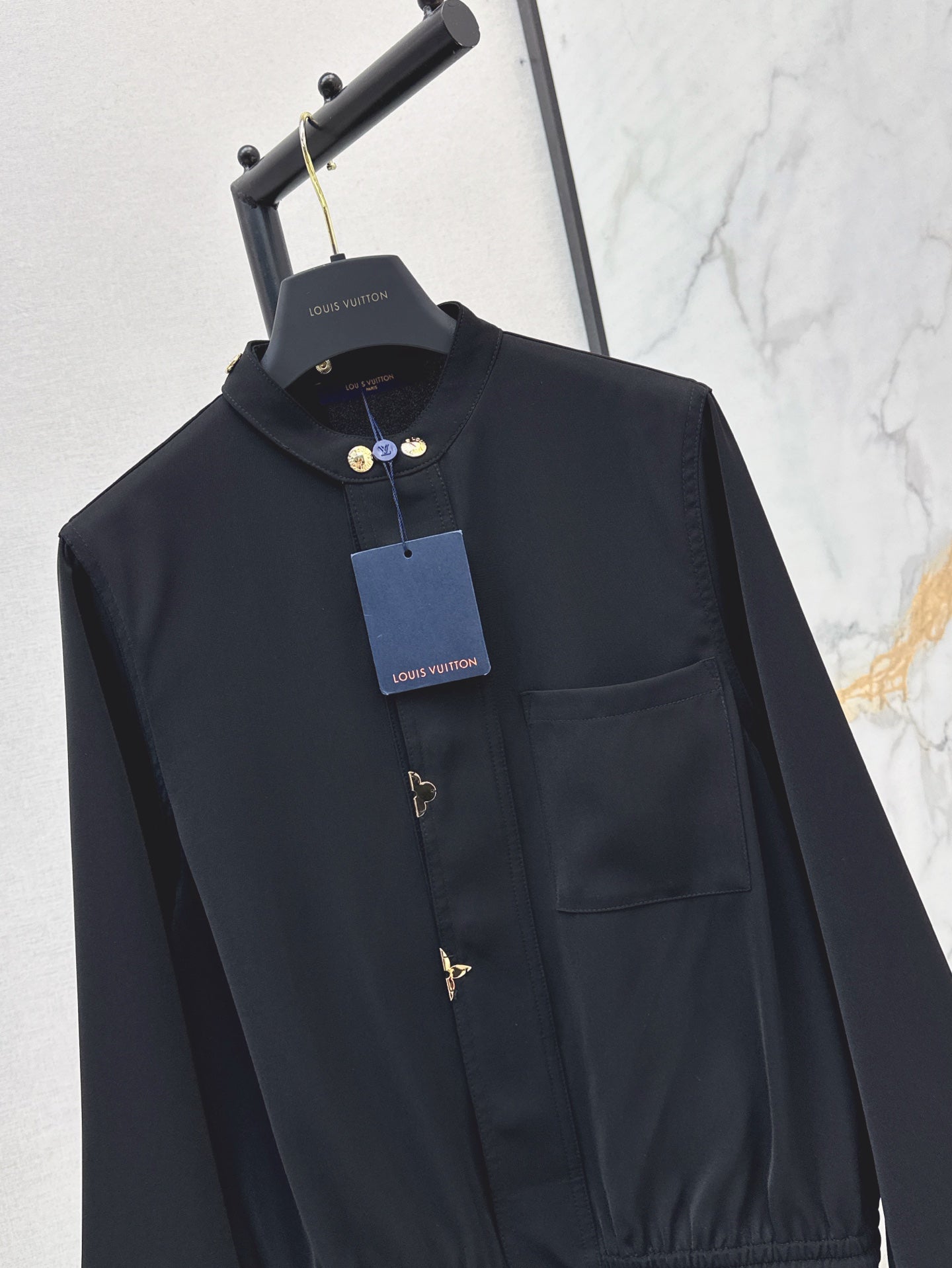 L 25ss drawstring shirt