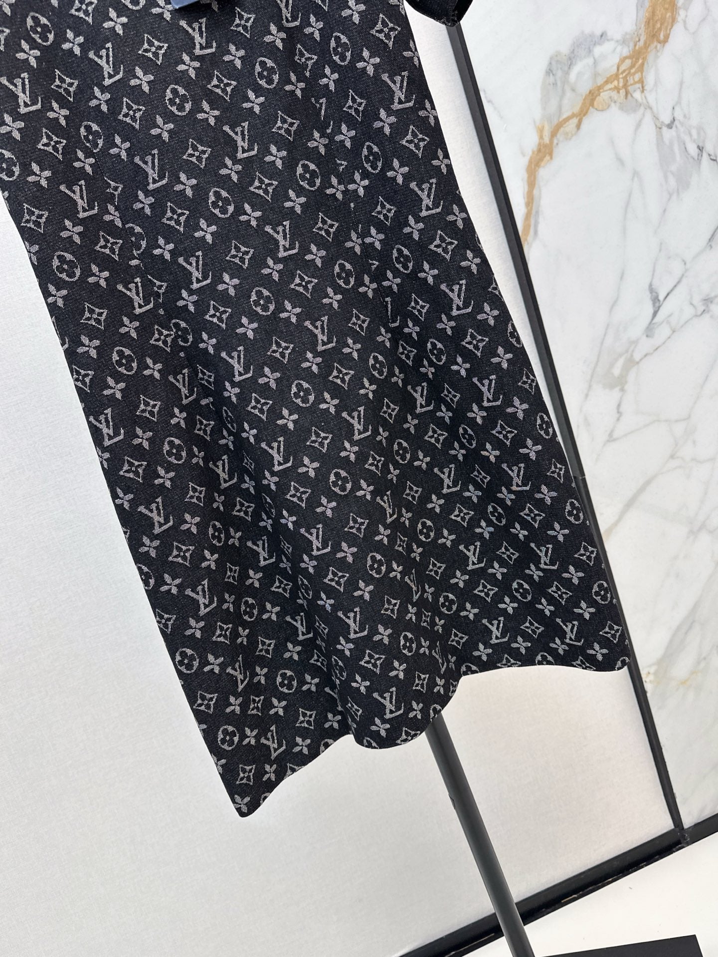 L 25ss monogram denim dress