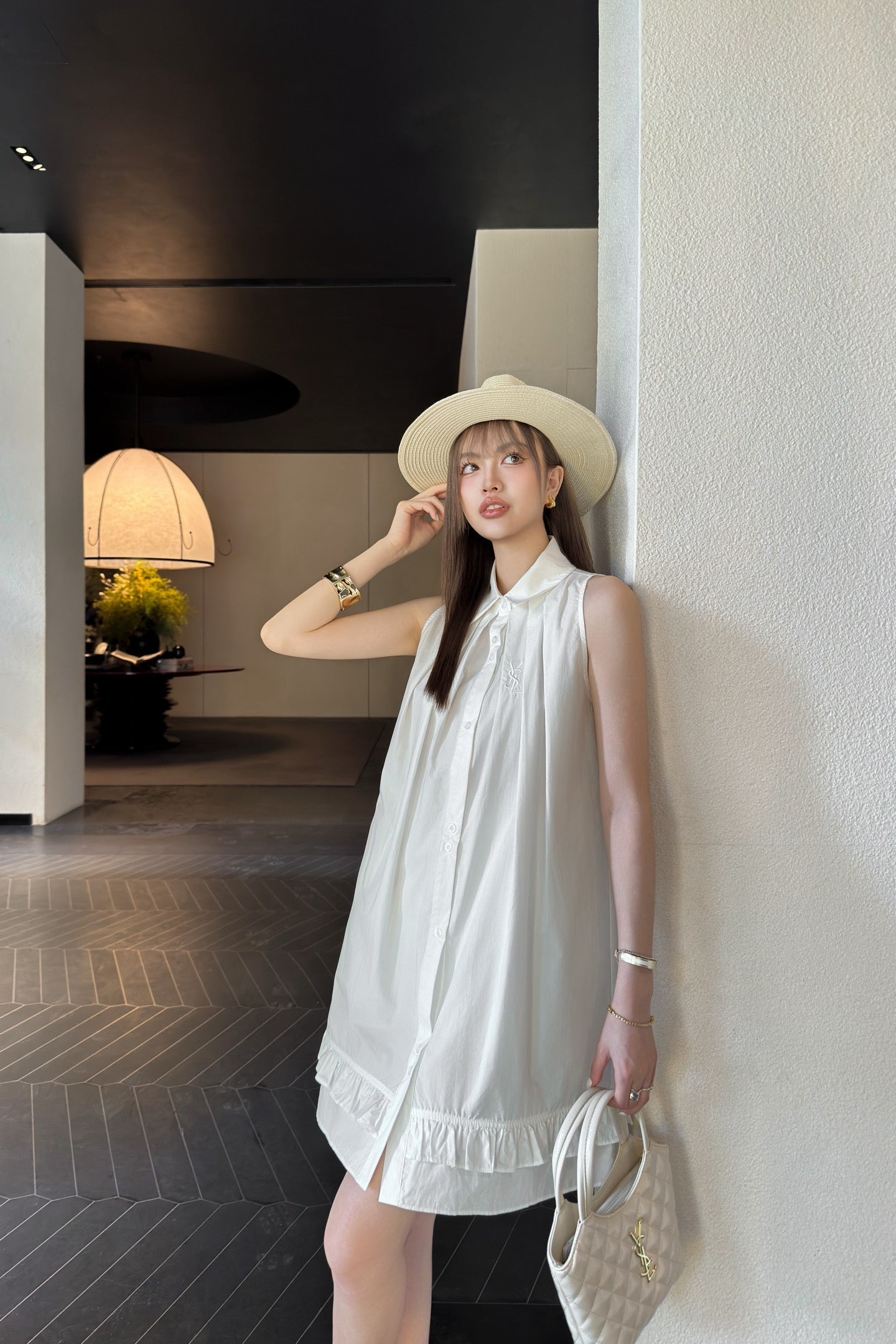 Saint  25ss sleeveless dress