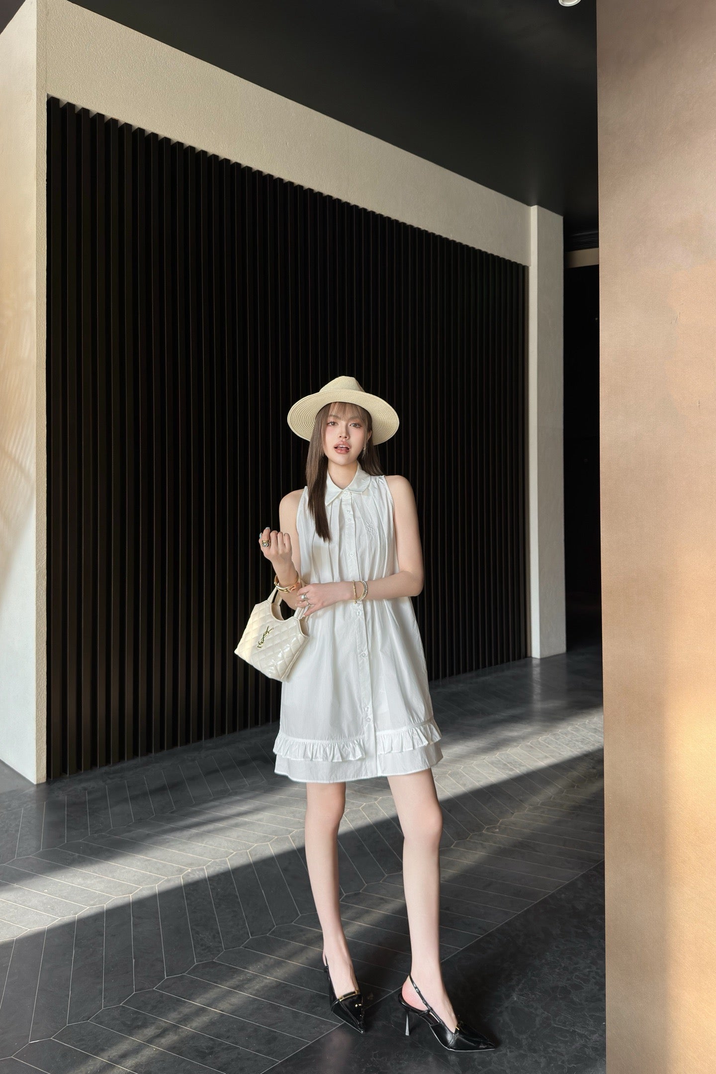 Saint  25ss sleeveless dress