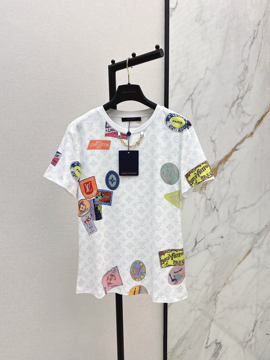 L 25ss print t-shirt