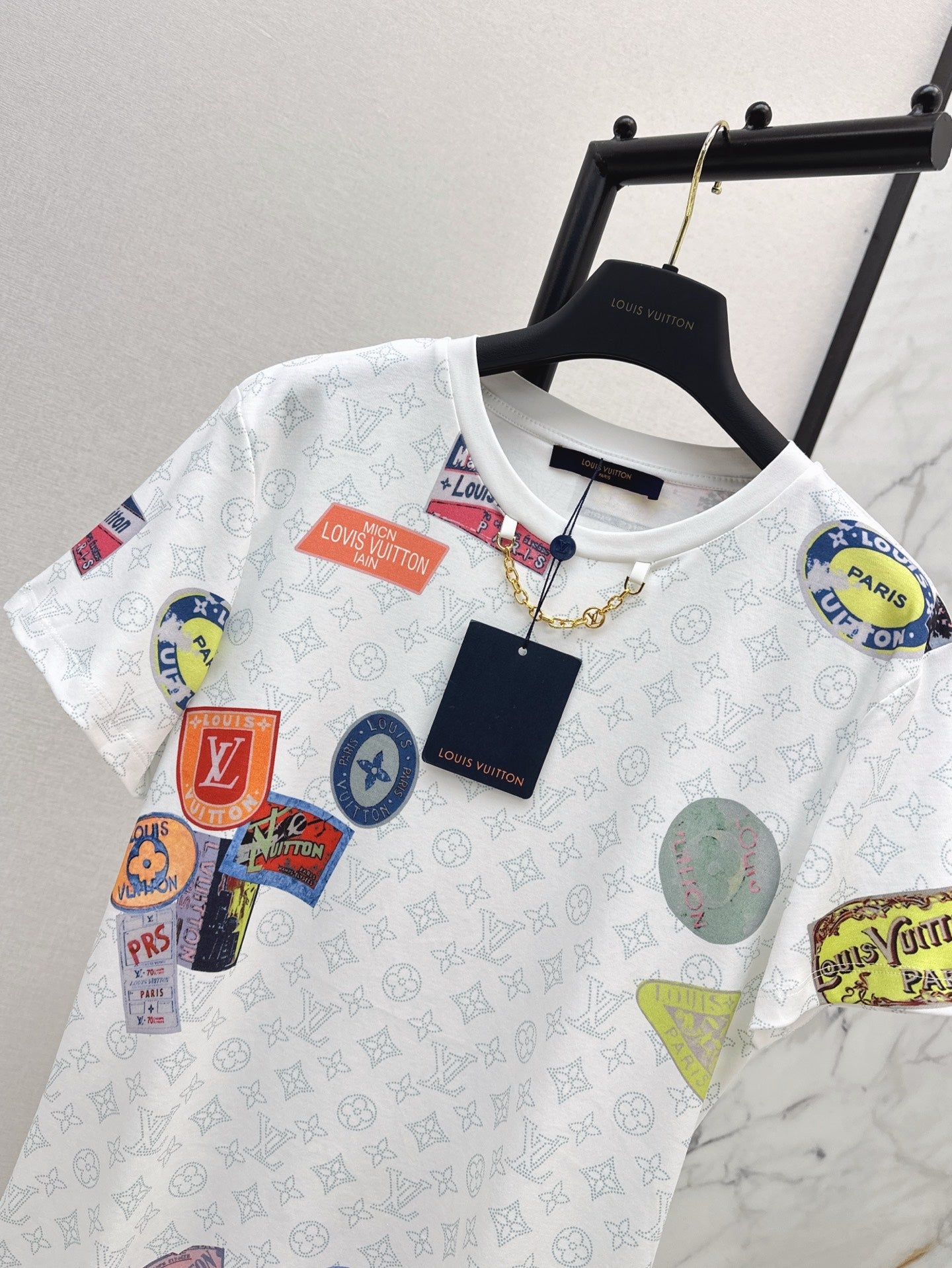L 25ss print t-shirt