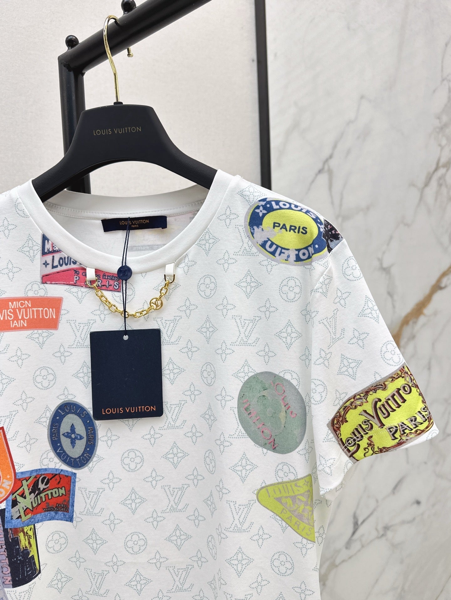 L 25ss print t-shirt