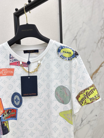 L 25ss print t-shirt