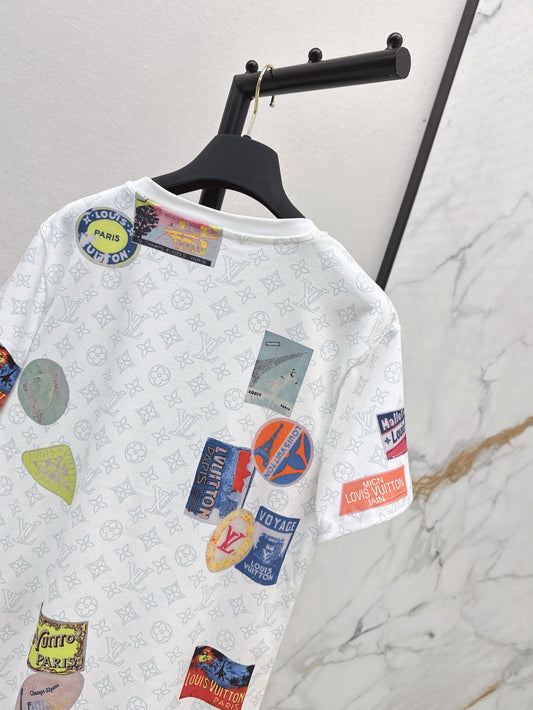 L 25ss print t-shirt