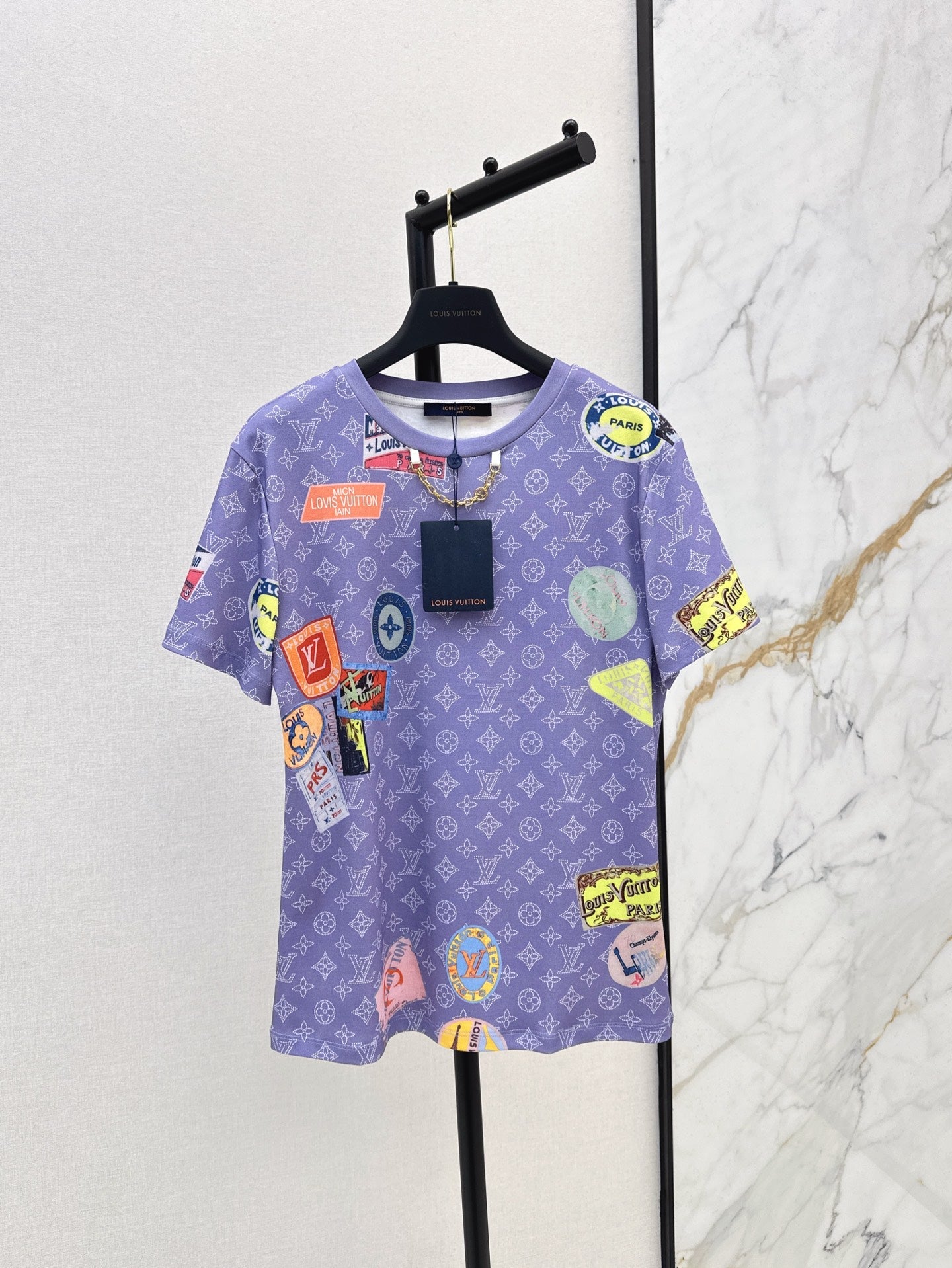 L 25ss print t-shirt