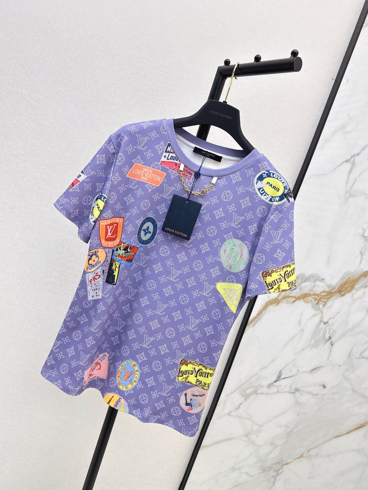 L 25ss print t-shirt