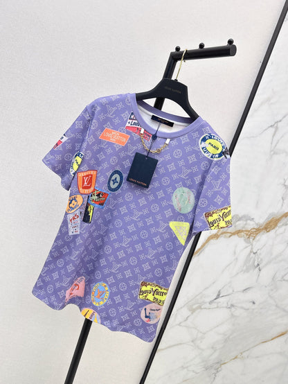 L 25ss print t-shirt