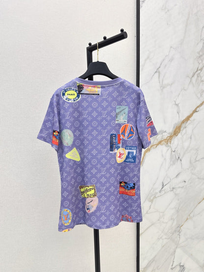 L 25ss print t-shirt