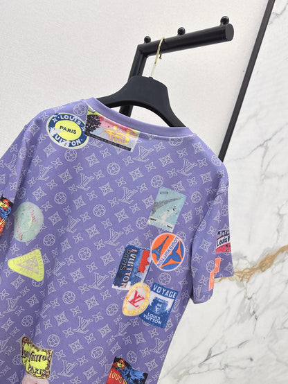 L 25ss print t-shirt