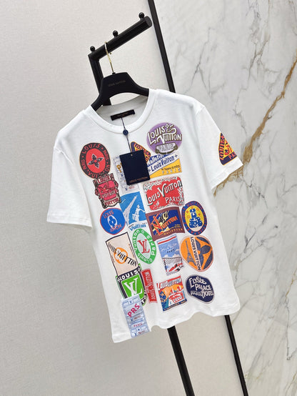 L 25ss print t-shirt