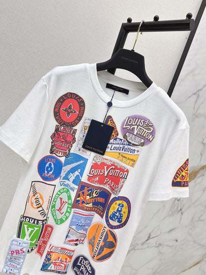 L 25ss print t-shirt