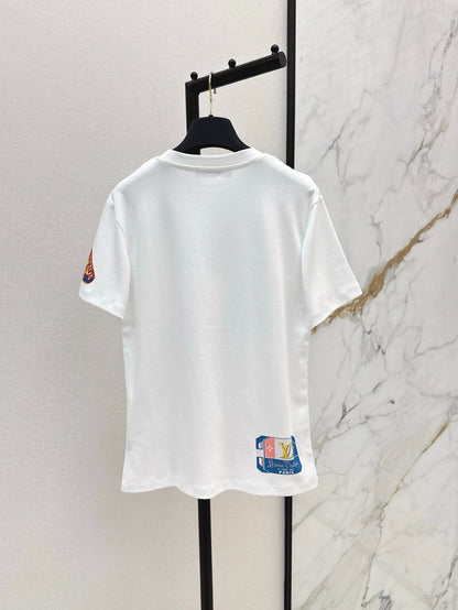 L 25ss print t-shirt