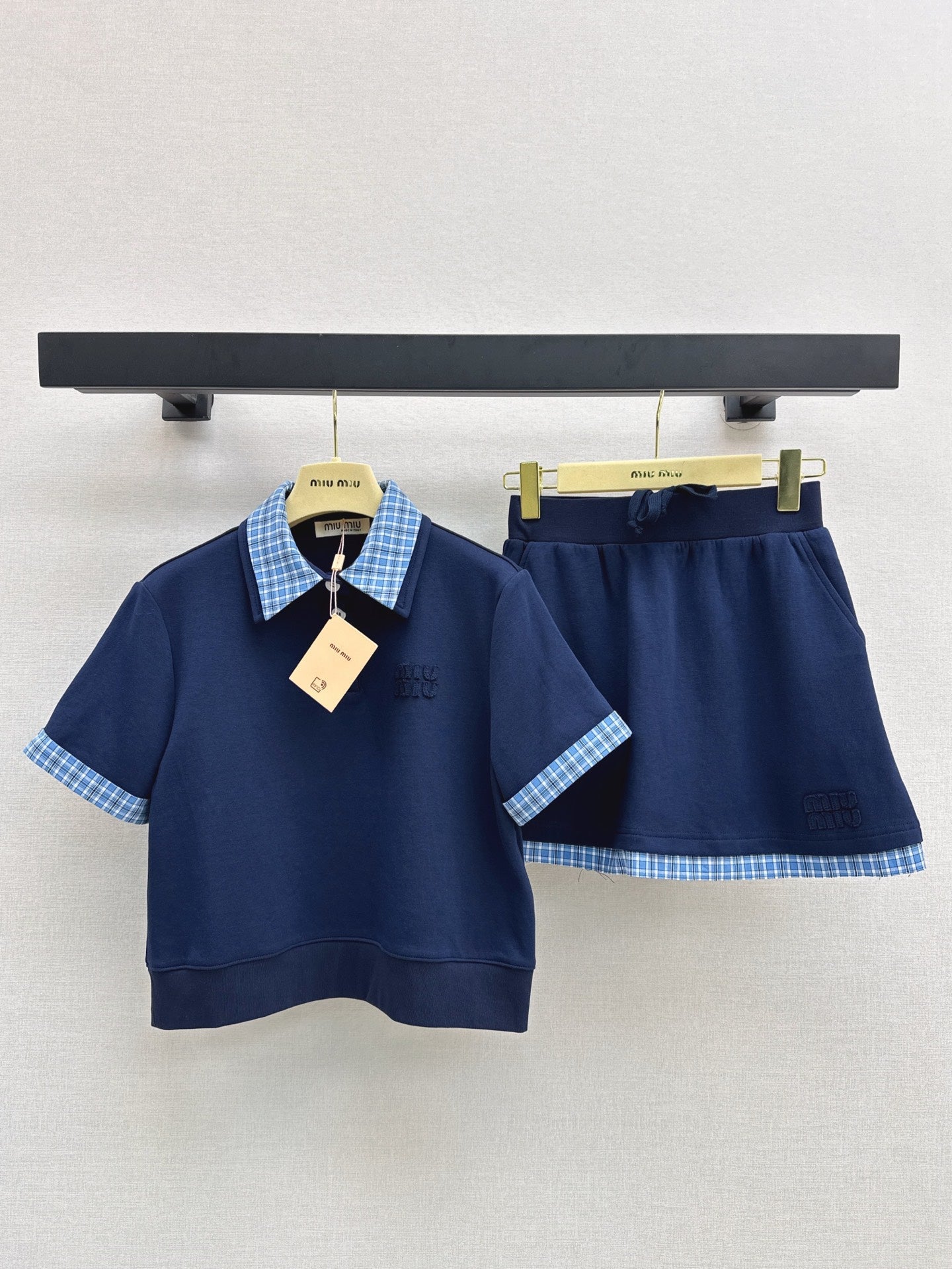 Mi 25ss polo skirt set