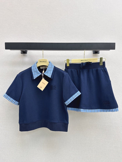 Mi 25ss polo skirt set