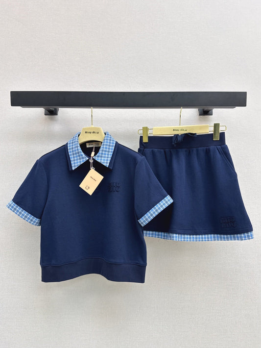 Mi 25ss polo skirt set
